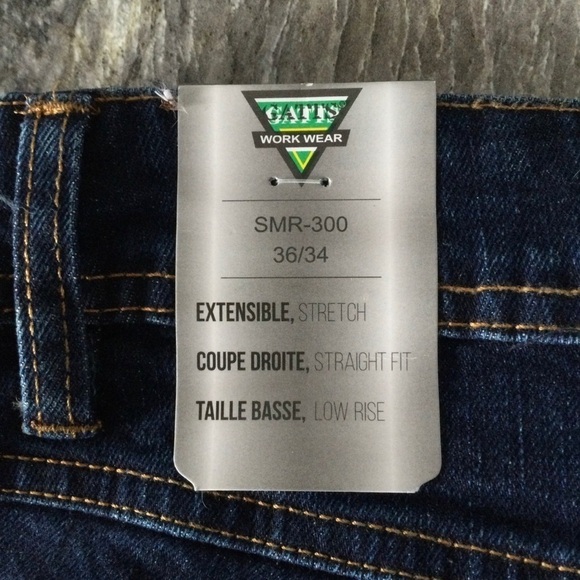 GATTS Workwear Stretch 36/34 Jeans SMR-300 Blue Denim - Picture 13 of 16